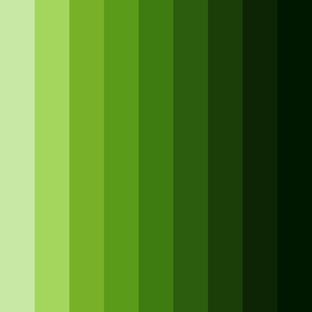 Download shades of green grassland color palette PNG image (square)