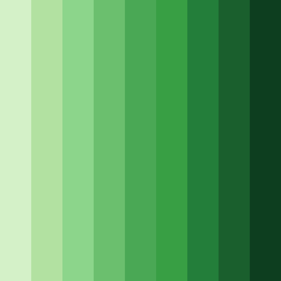 Download shades of green meadow color palette PNG image (square)