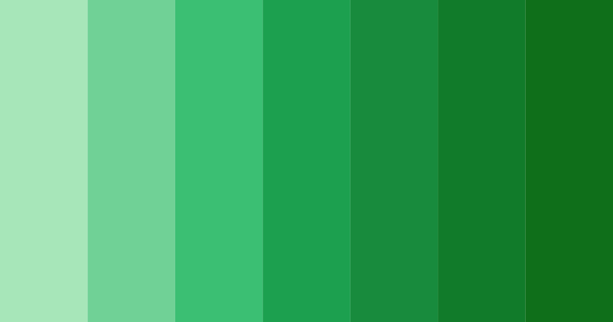 Download emerald oasis color palette PNG image (landscape)