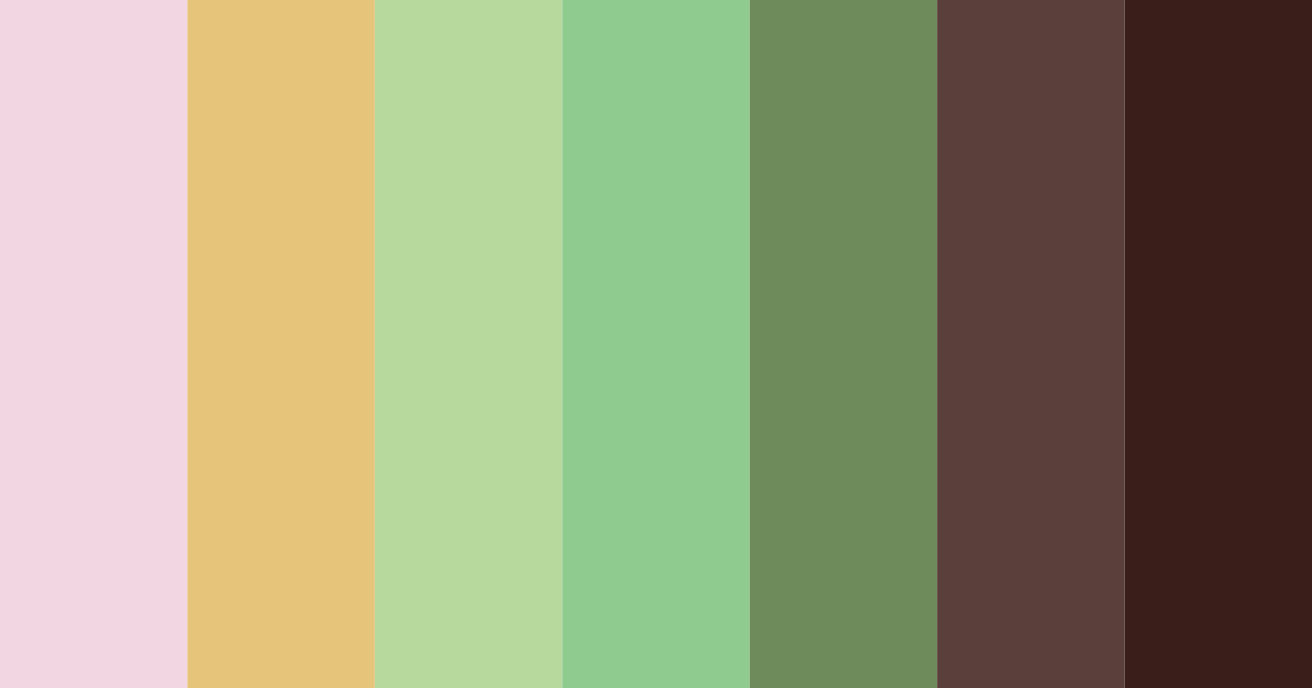 Download plum gold green harmony color palette PNG image (landscape)