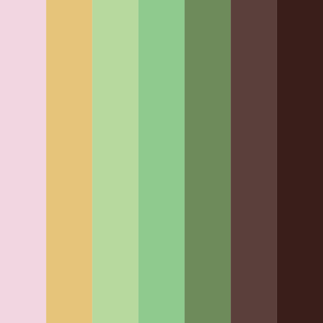 Download plum gold green harmony color palette PNG image (square)