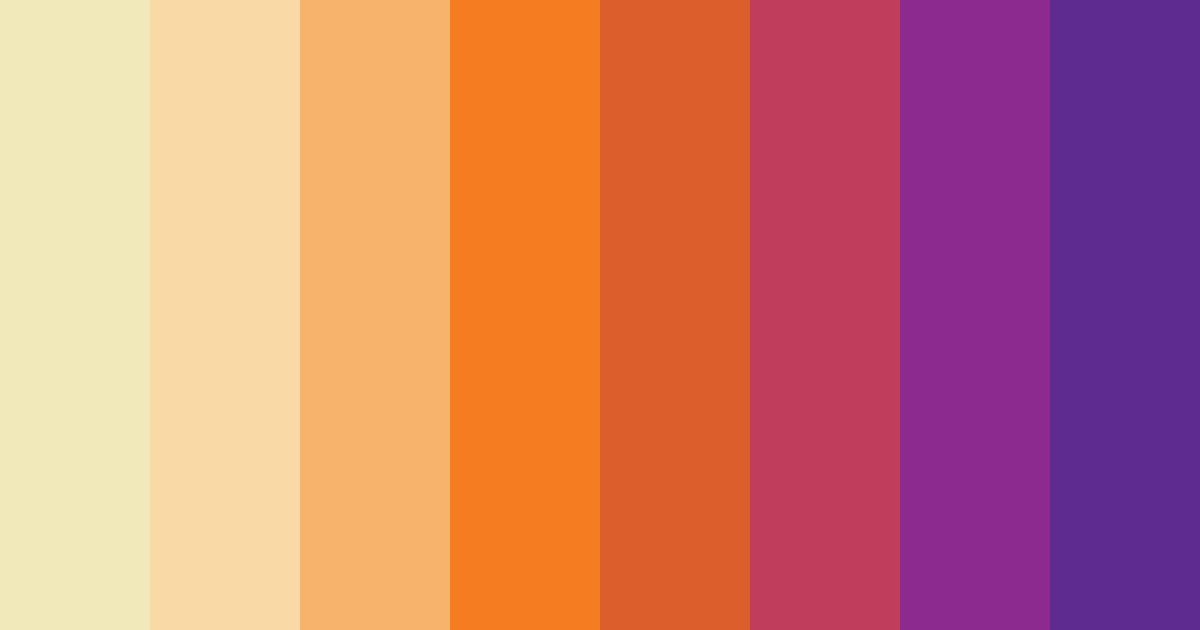 Download warm sunset color palette PNG image (landscape)