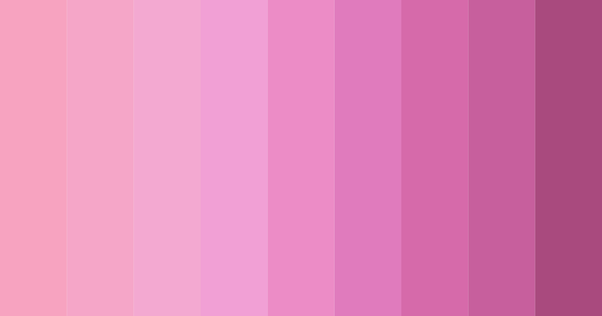Download bright barbie pink color palette PNG image (landscape)