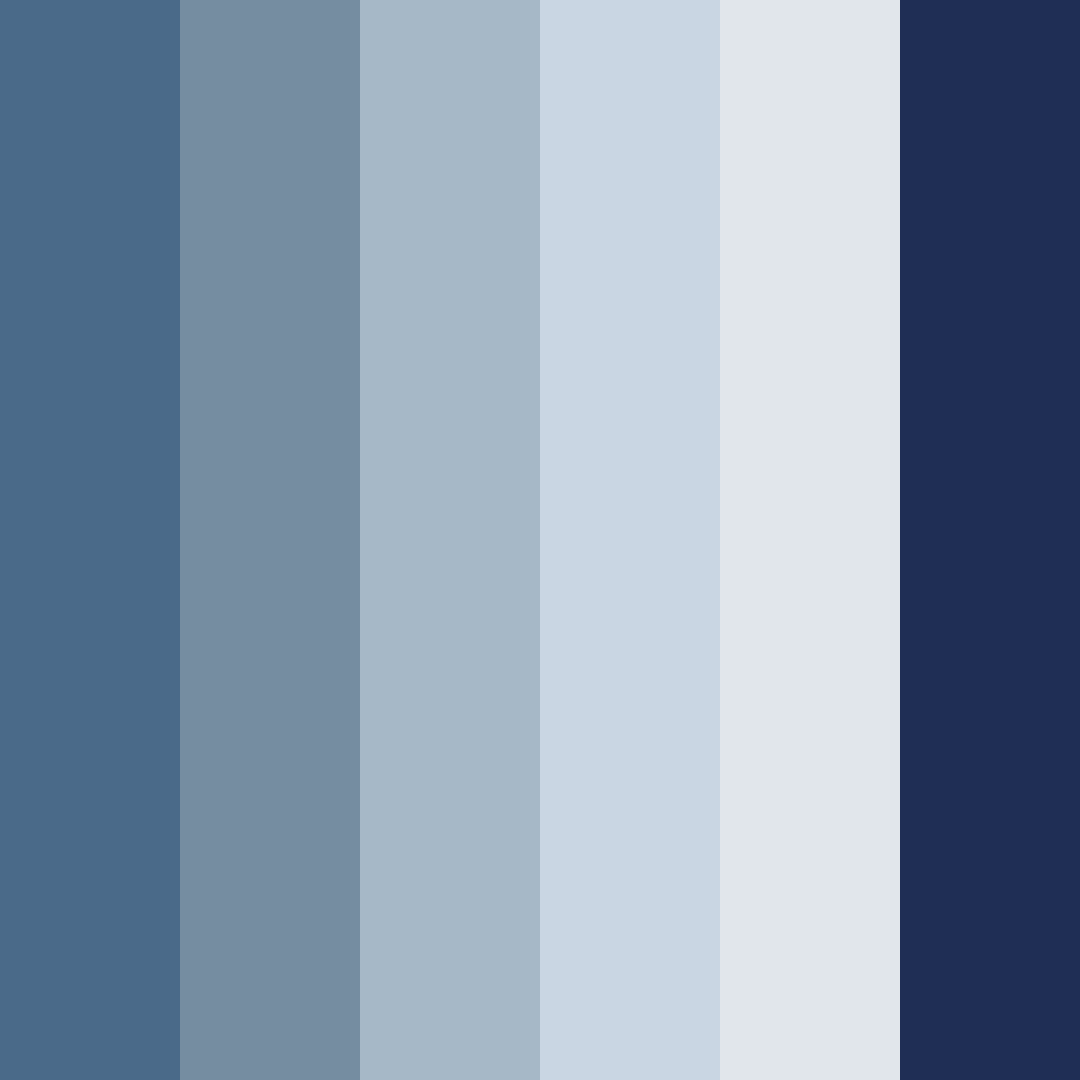 Download blue shadows color palette PNG image (square)