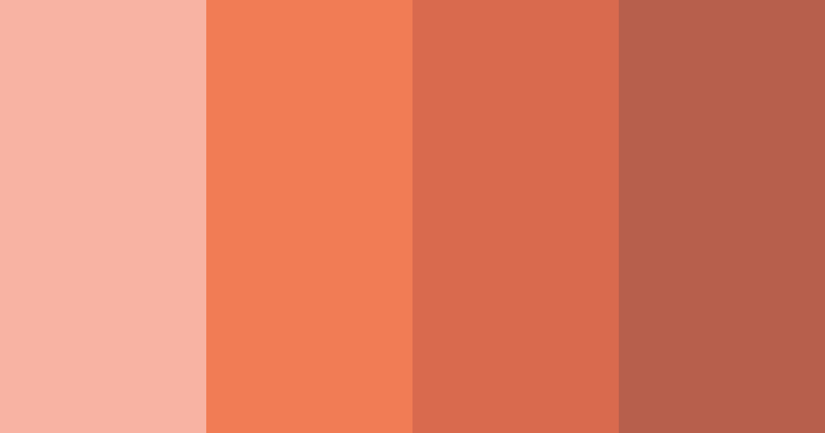 Download peachy coral color palette PNG image (landscape)