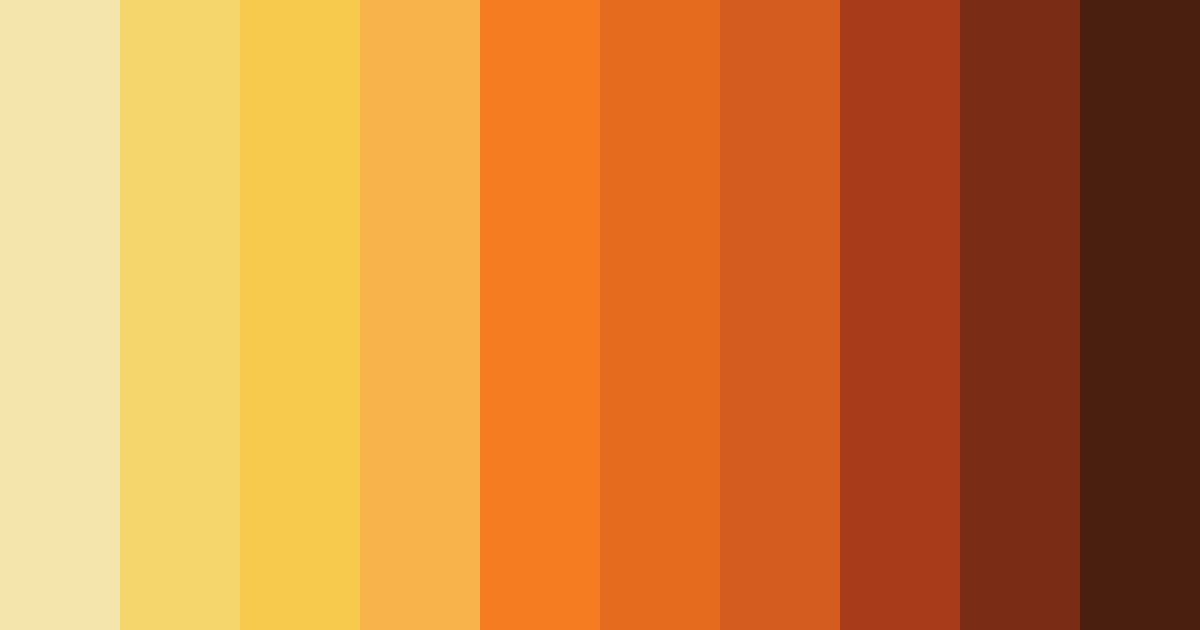 Download golden ember glow color palette PNG image (landscape)