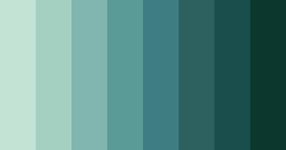 Download deep teal color palette PNG image (landscape)