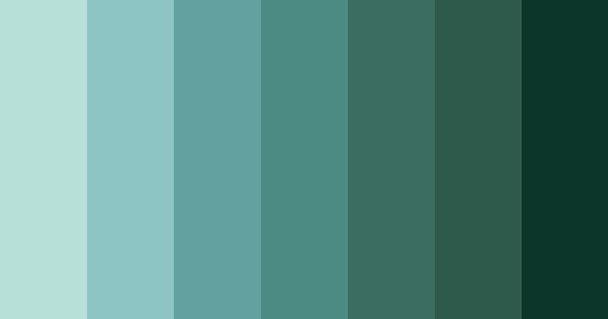 Download dark teal color palette PNG image (landscape)