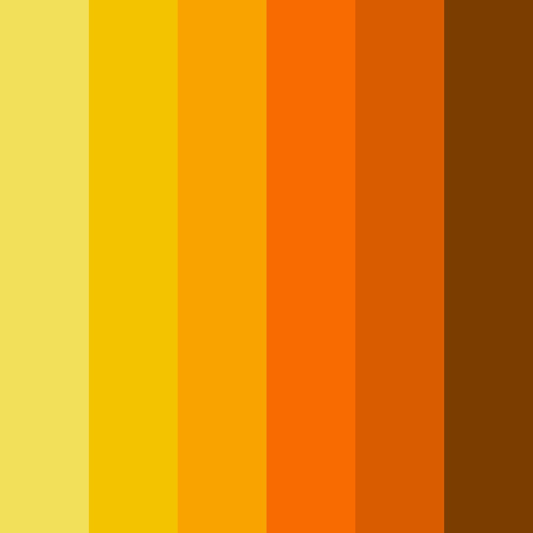 Download sunny yellow color palette PNG image (square)