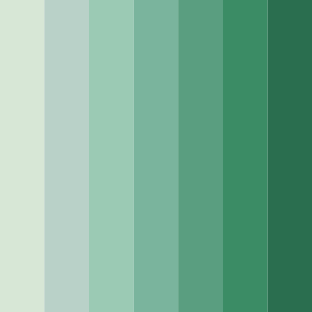 Download green tea gardens color palette PNG image (square)