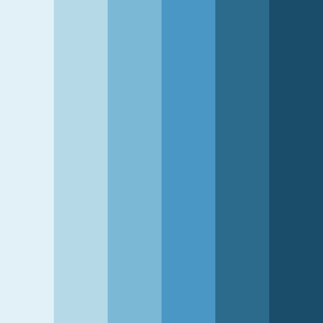 Download blue horizon color palette PNG image (square)