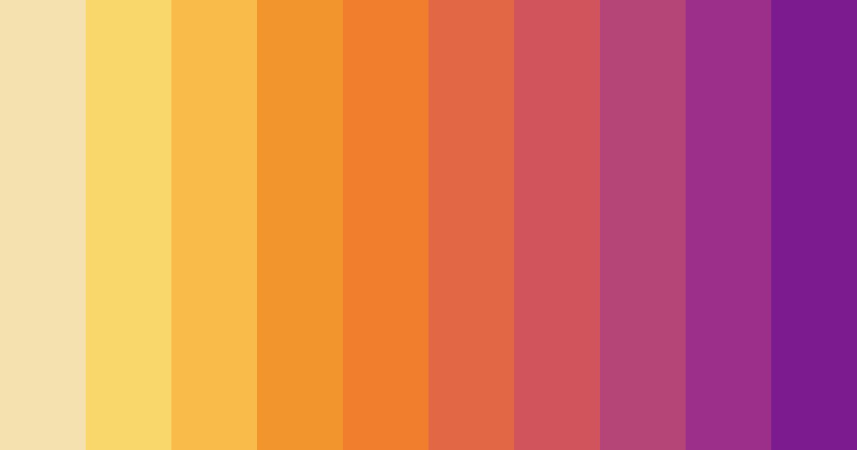 Download radiant optimism color palette PNG image (landscape)