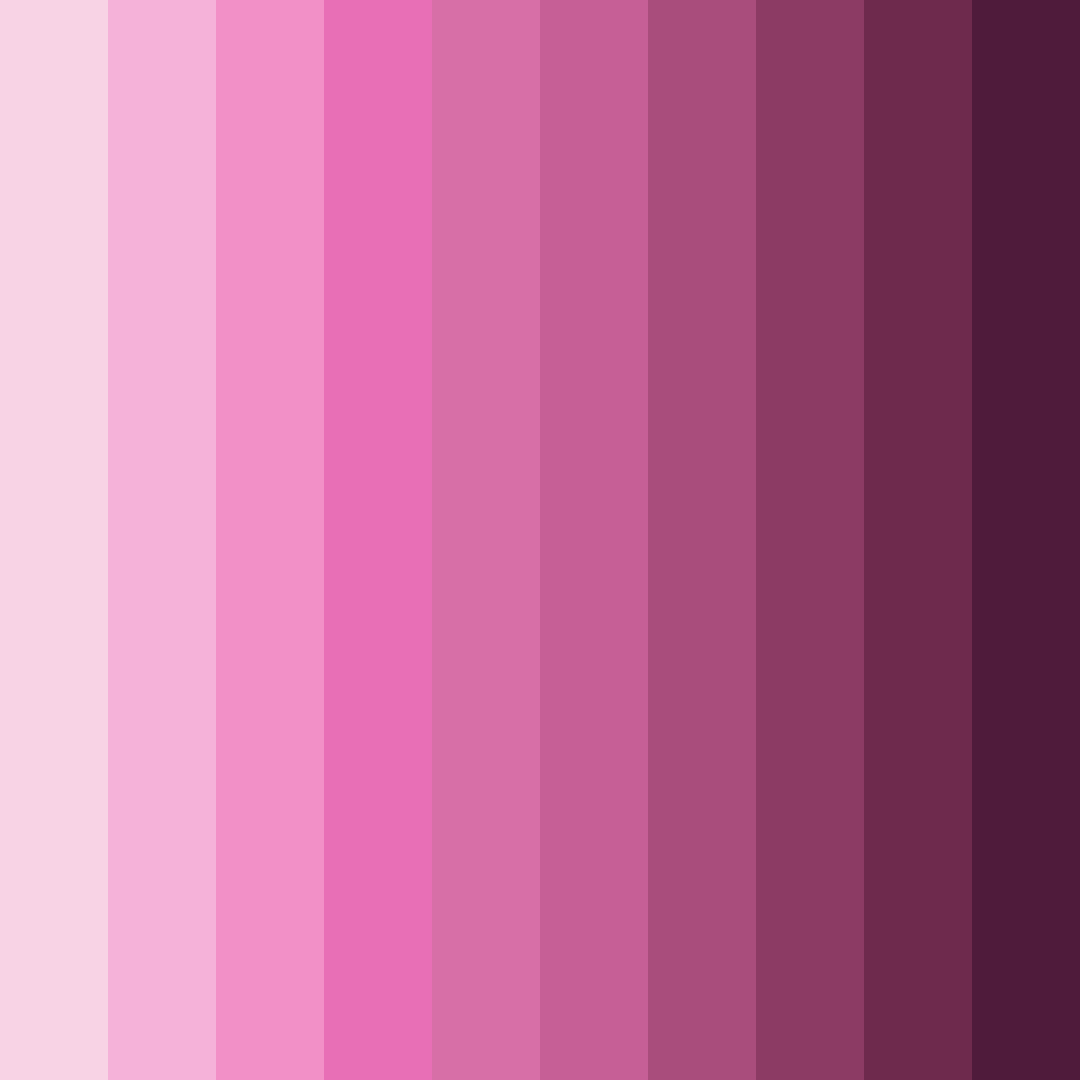 Download pink chocolate color palette PNG image (square)
