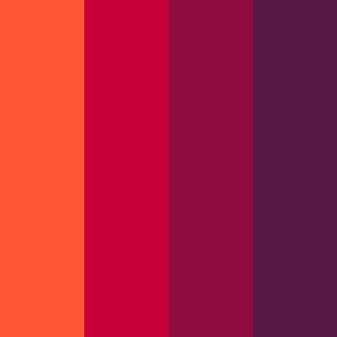 Download sunset wine gradient color palette PNG image (square)