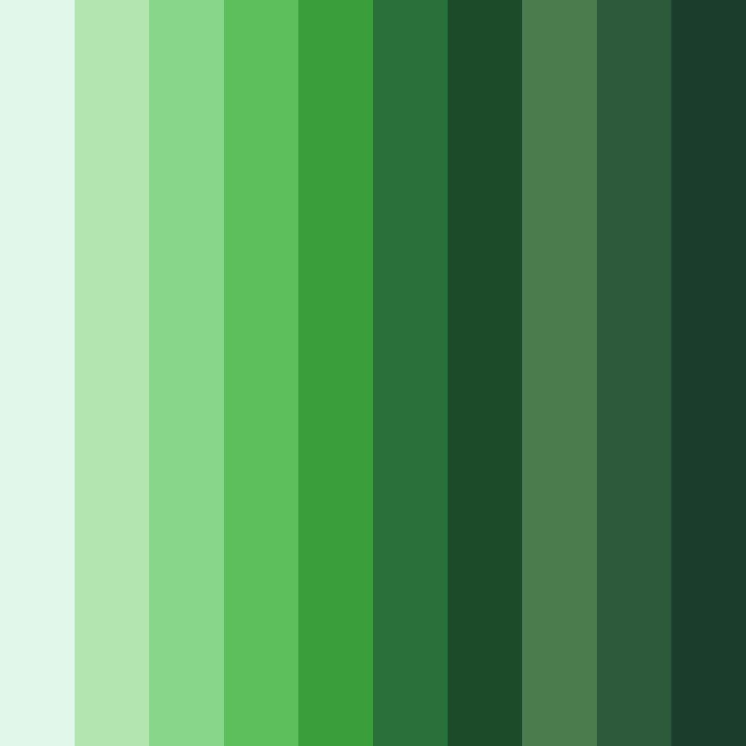 Download verdant harmony color palette PNG image (square)