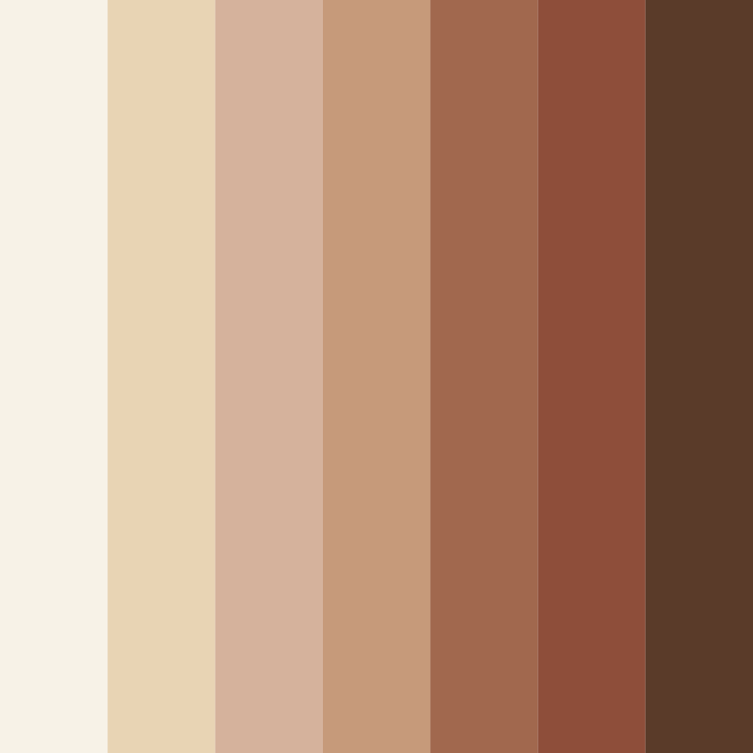 Download elegant earthtones color palette PNG image (square)