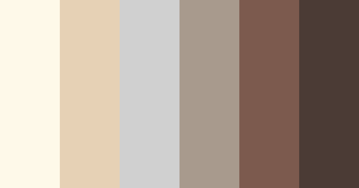 Download elegant beige color palette PNG image (landscape)