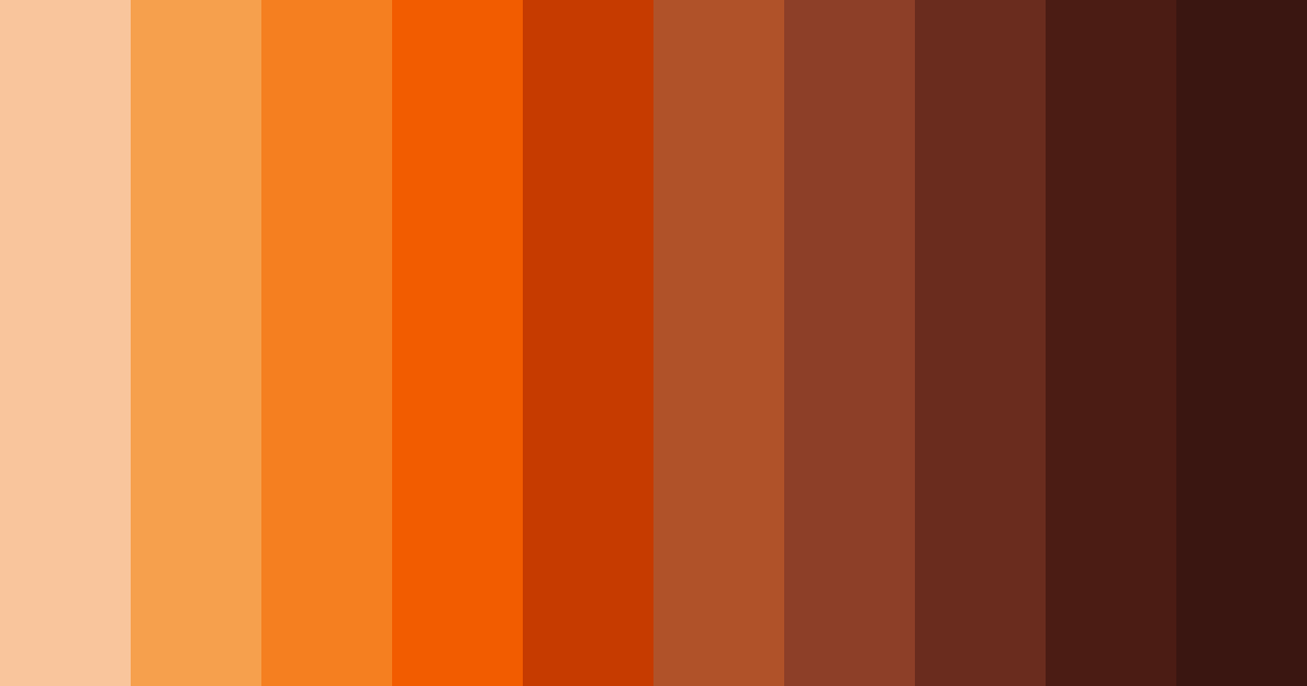 Download orange cat warmth color palette PNG image (landscape)