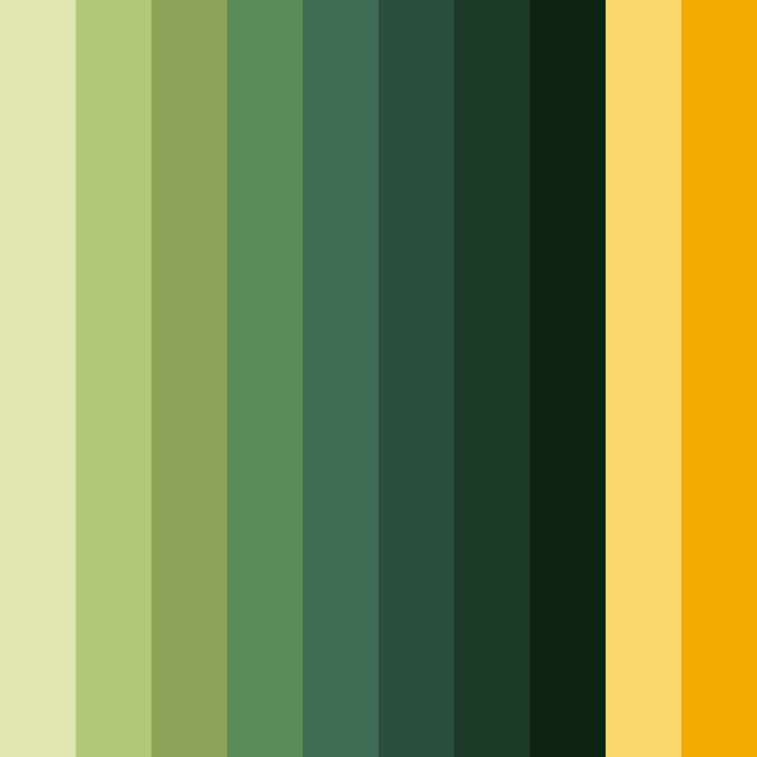 Download green bell color palette PNG image (square)