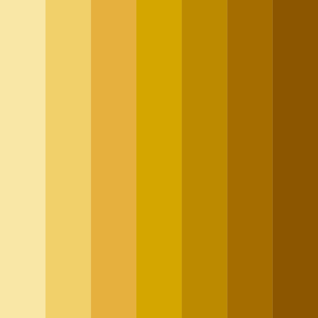 Download golden glow color palette PNG image (square)