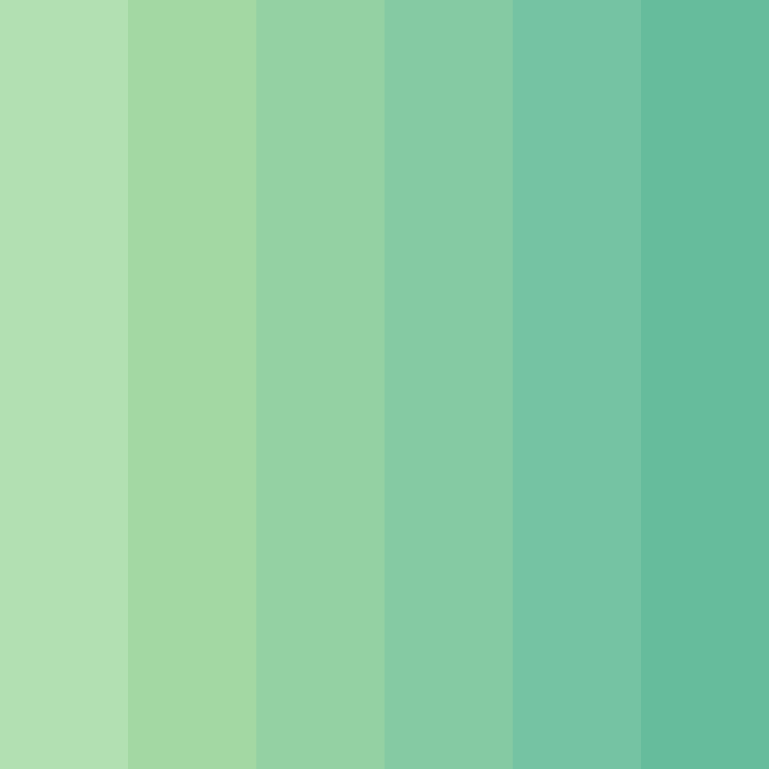 Download light pastel green color palette PNG image (square)