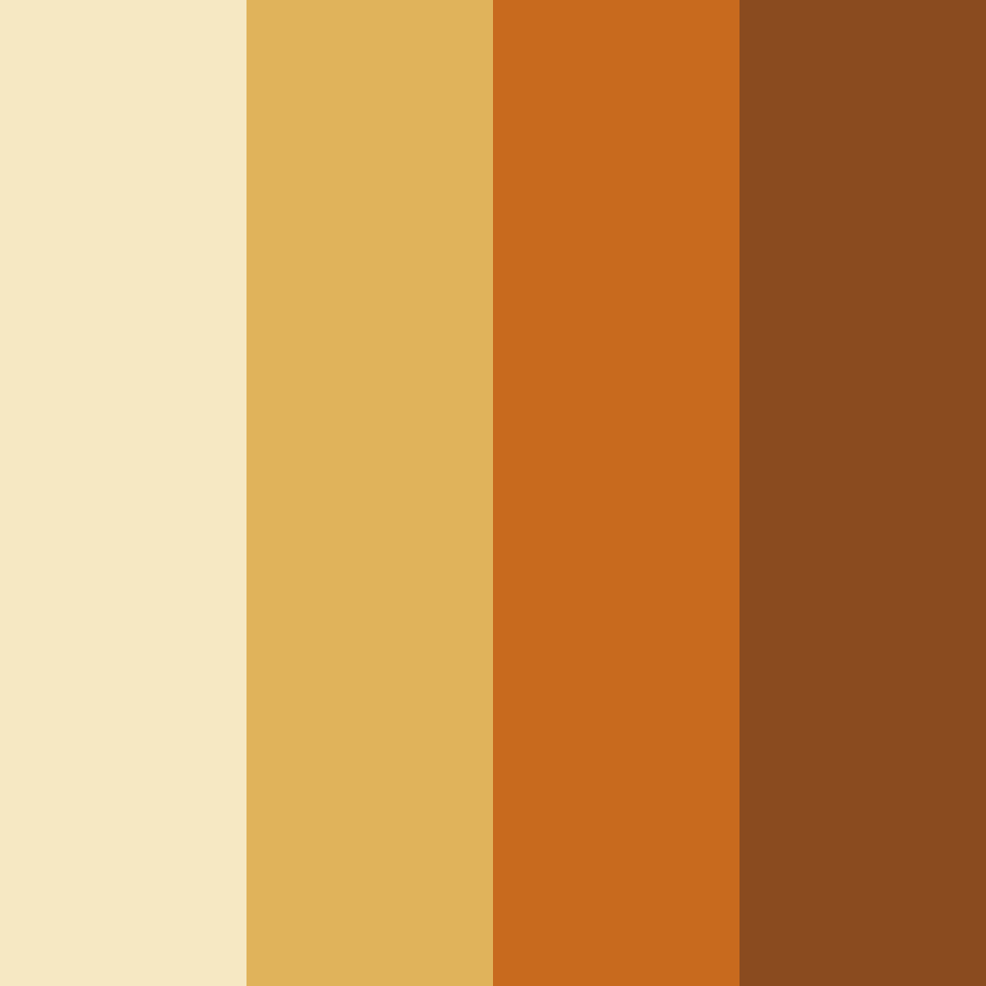 Download warm yellow color palette PNG image (square)