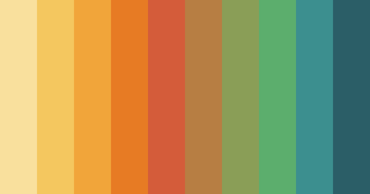 Download autumn harvest harmony color palette PNG image (landscape)