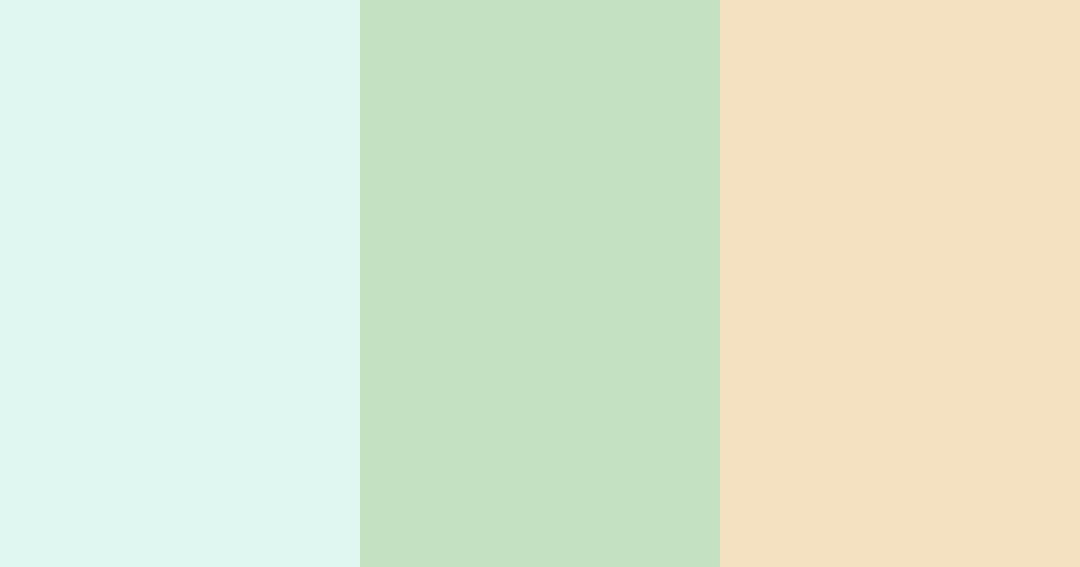 Download minty cream color palette PNG image (landscape)