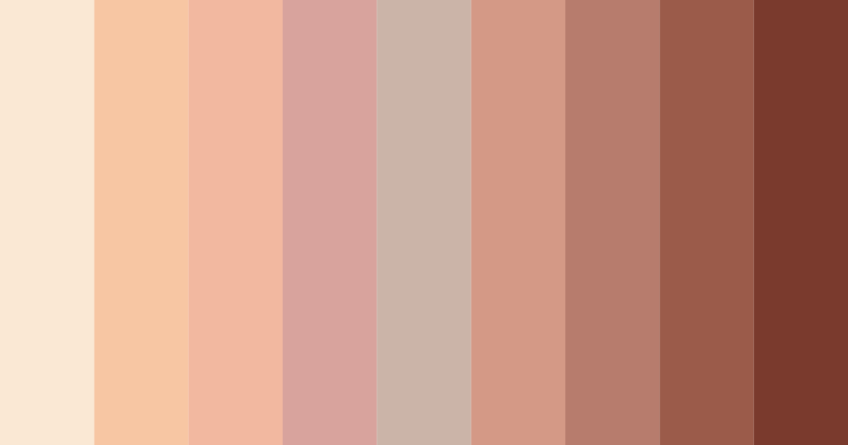Download warm peach color palette PNG image (landscape)