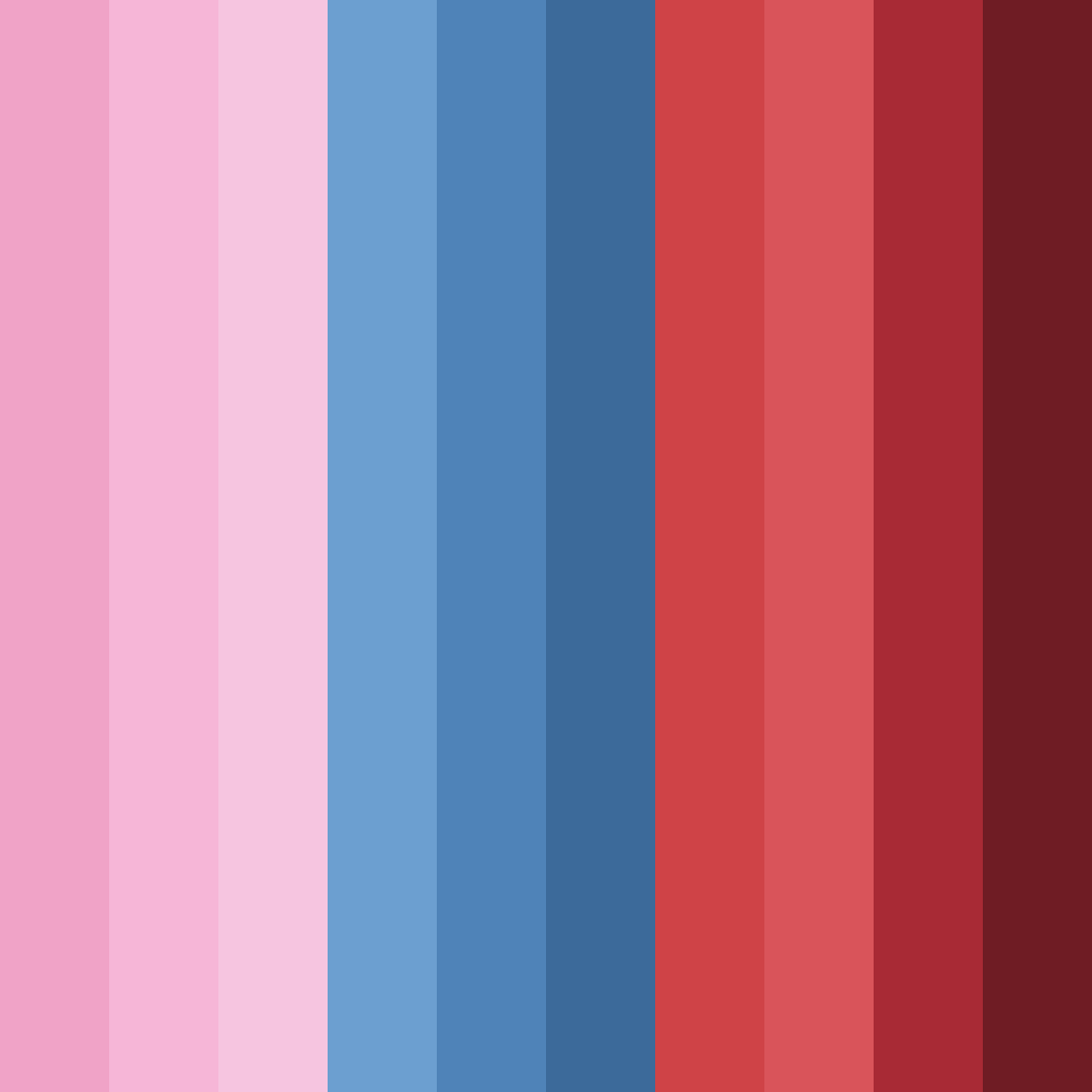 Download crimson waves color palette PNG image (square)