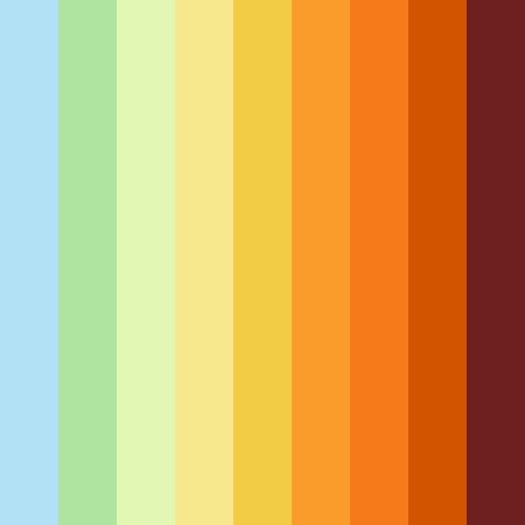 Download sunlit serenity color palette PNG image (square)