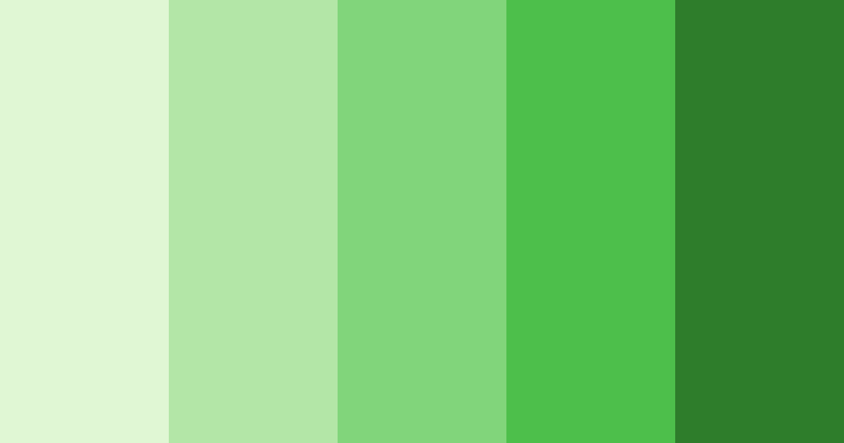 Download green duck color palette PNG image (landscape)