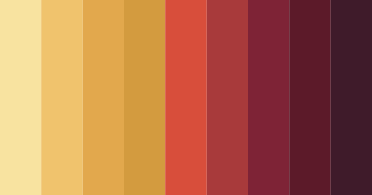 Download fiery sunrise color palette PNG image (landscape)