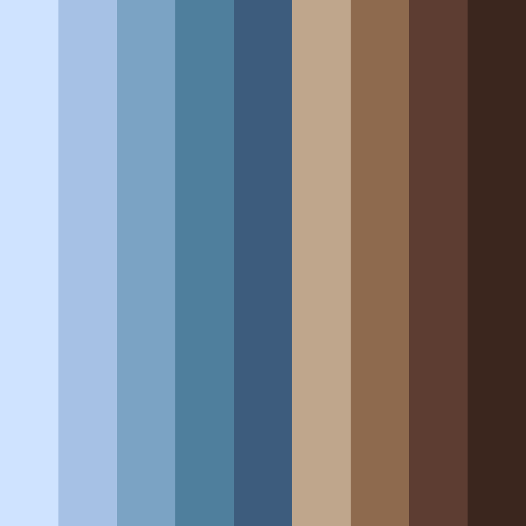Download blue brown harmony color palette PNG image (square)