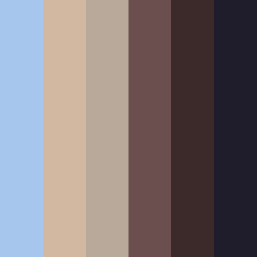 Download blue brown harmony color palette PNG image (square)