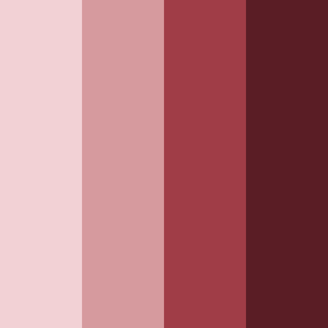 Download deep burgundy shades color palette PNG image (square)