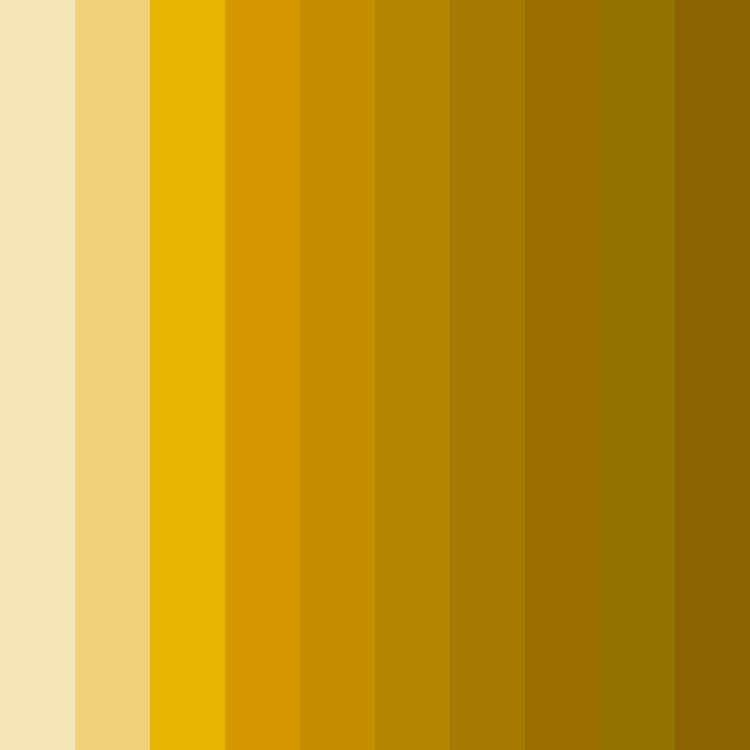Download golden glow color palette PNG image (square)
