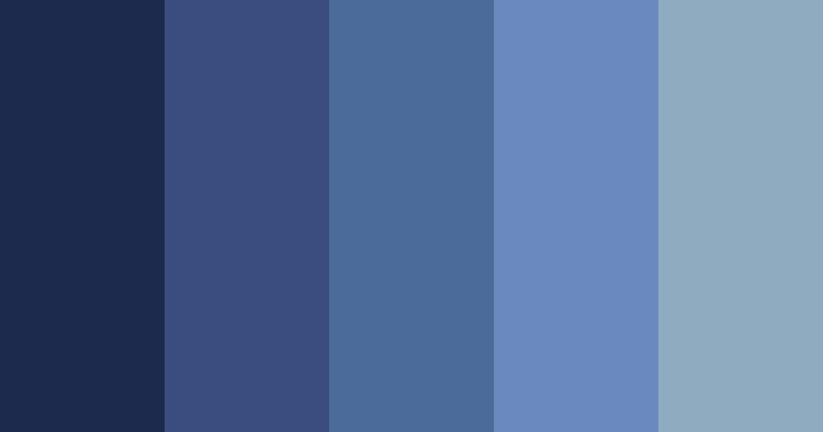 Download blue night color palette PNG image (landscape)