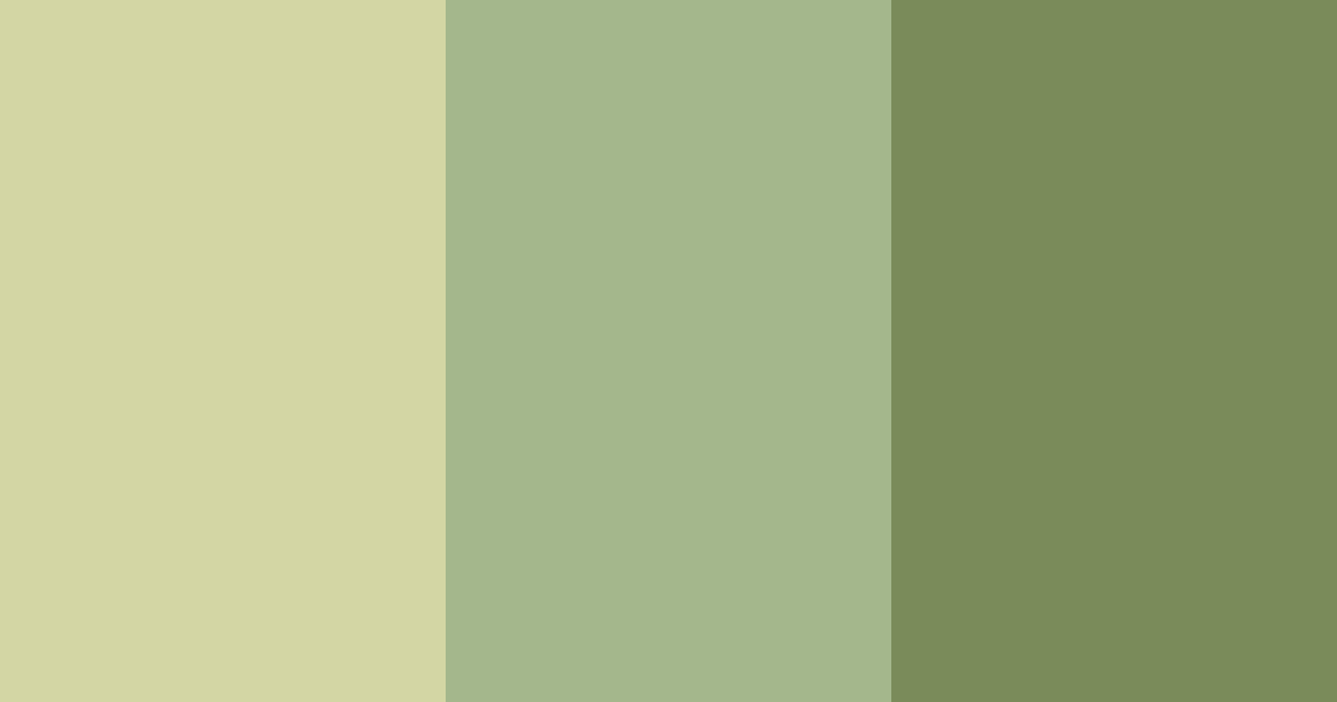 Download shades of olive color palette PNG image (landscape)