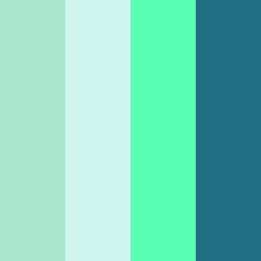 Download electric oasis color palette PNG image (square)