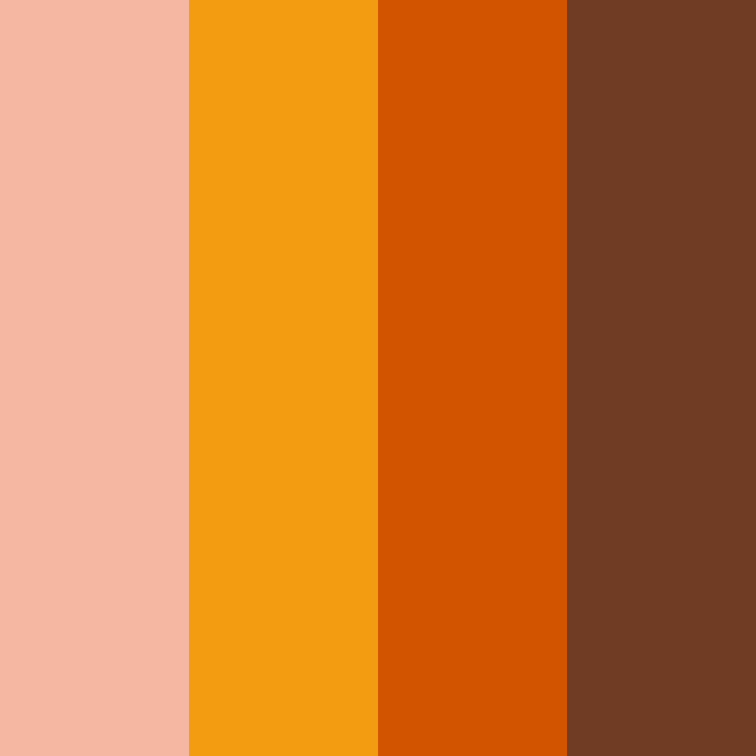 Download orange rush color palette PNG image (square)