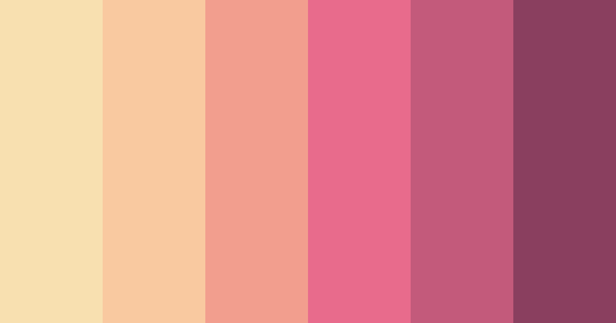 Download sunset blossom color palette PNG image (landscape)