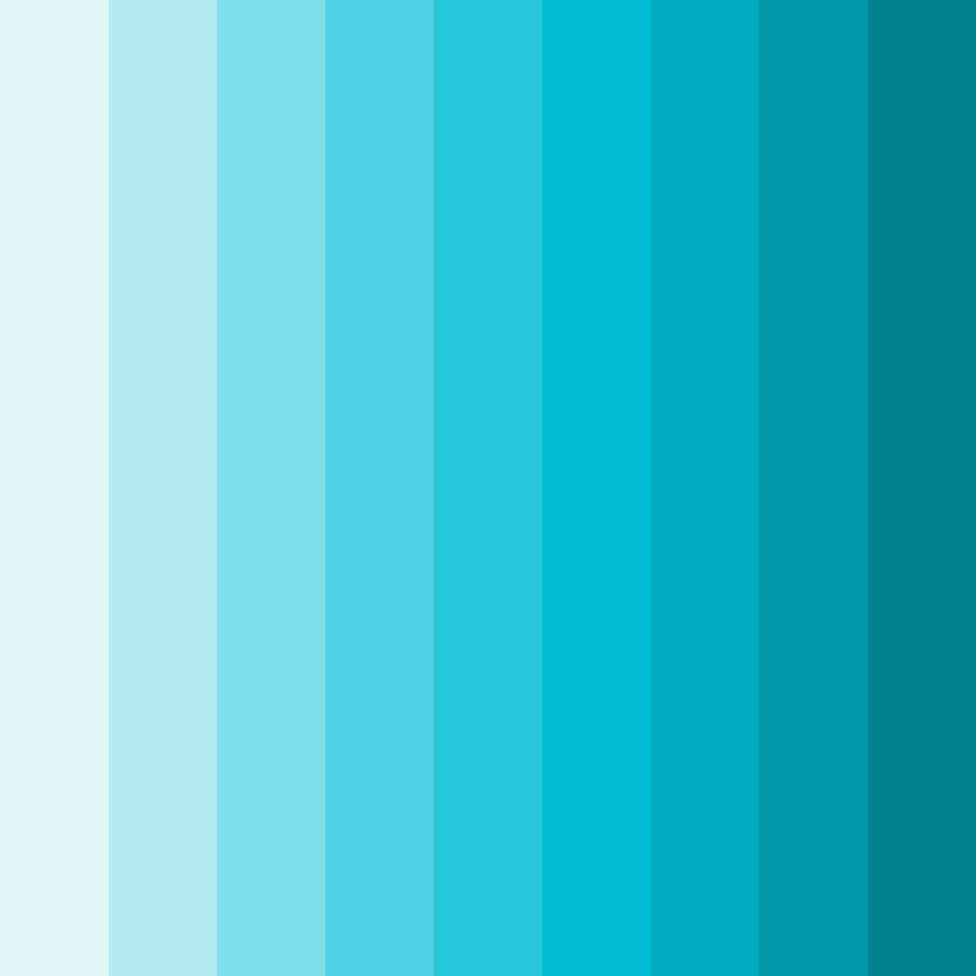 Download cool blue color palette PNG image (square)