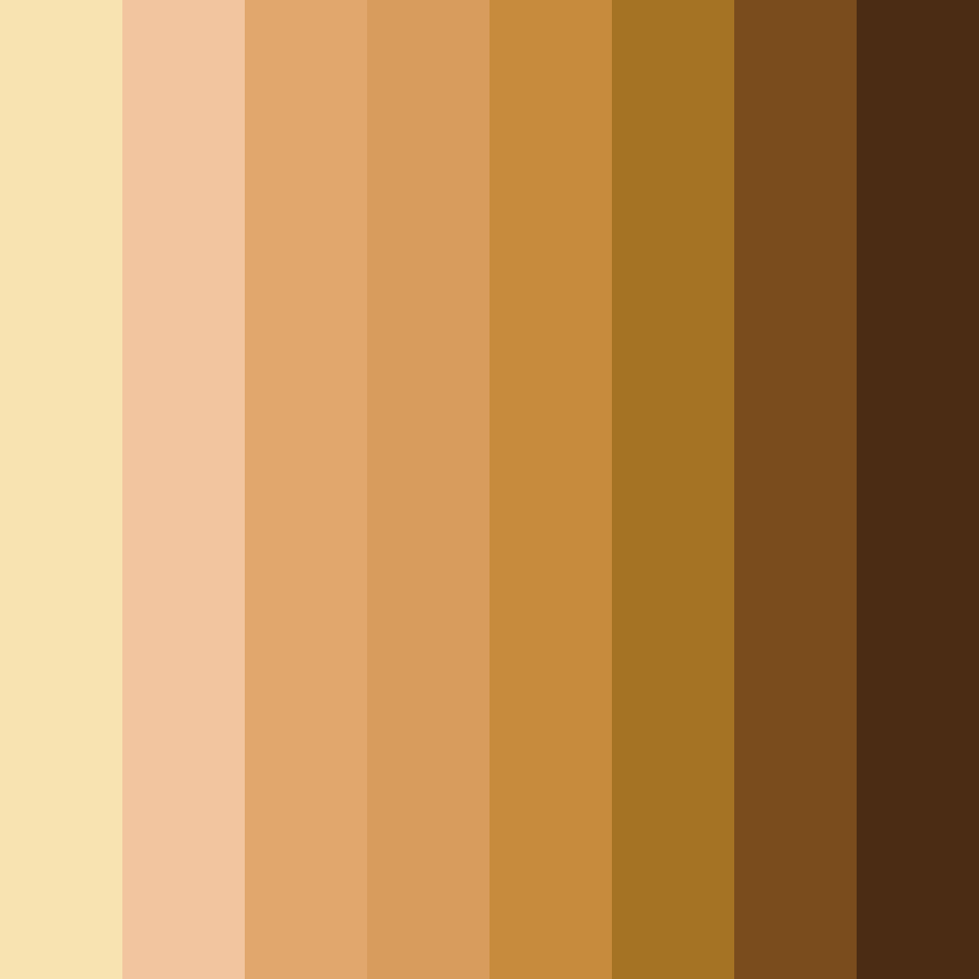 Download sweet caramel dreams color palette PNG image (square)