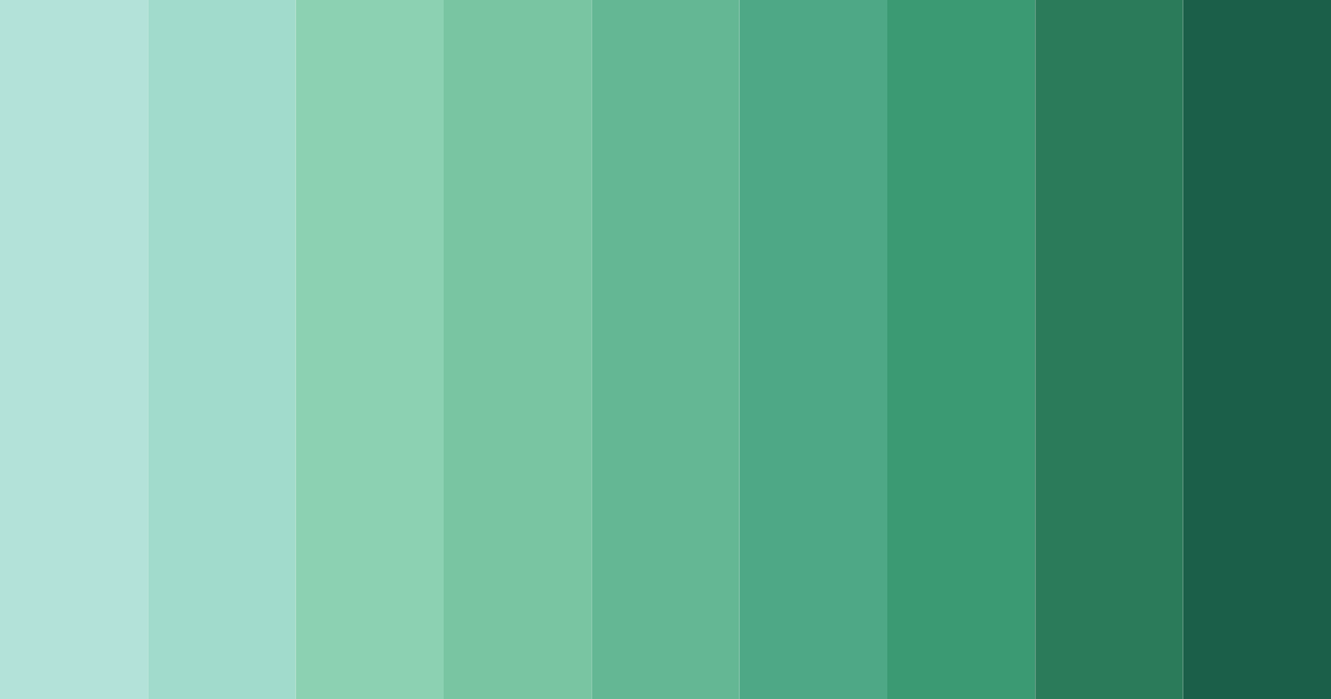 Download pastel green serenity color palette PNG image (landscape)