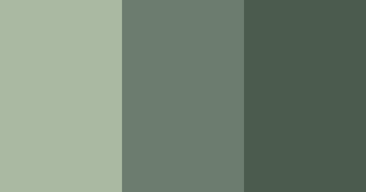 Download grey green shades color palette PNG image (landscape)