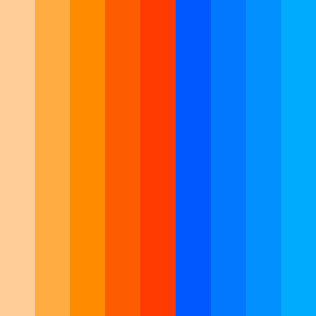 Download sunset electric color palette PNG image (square)