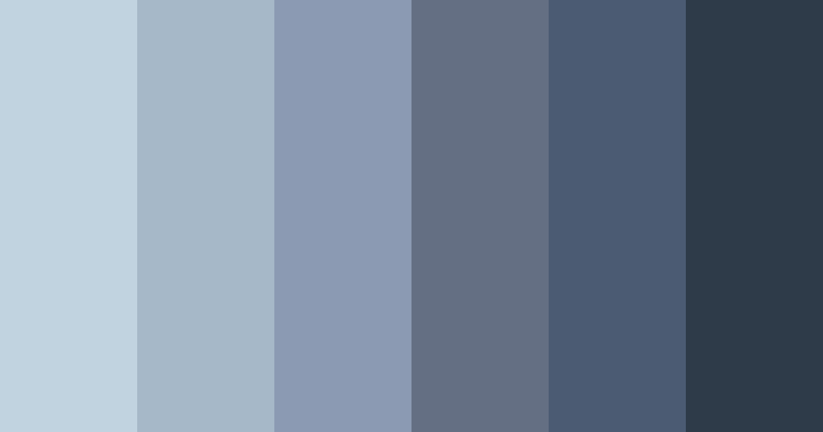 Download shades of slate color palette PNG image (landscape)