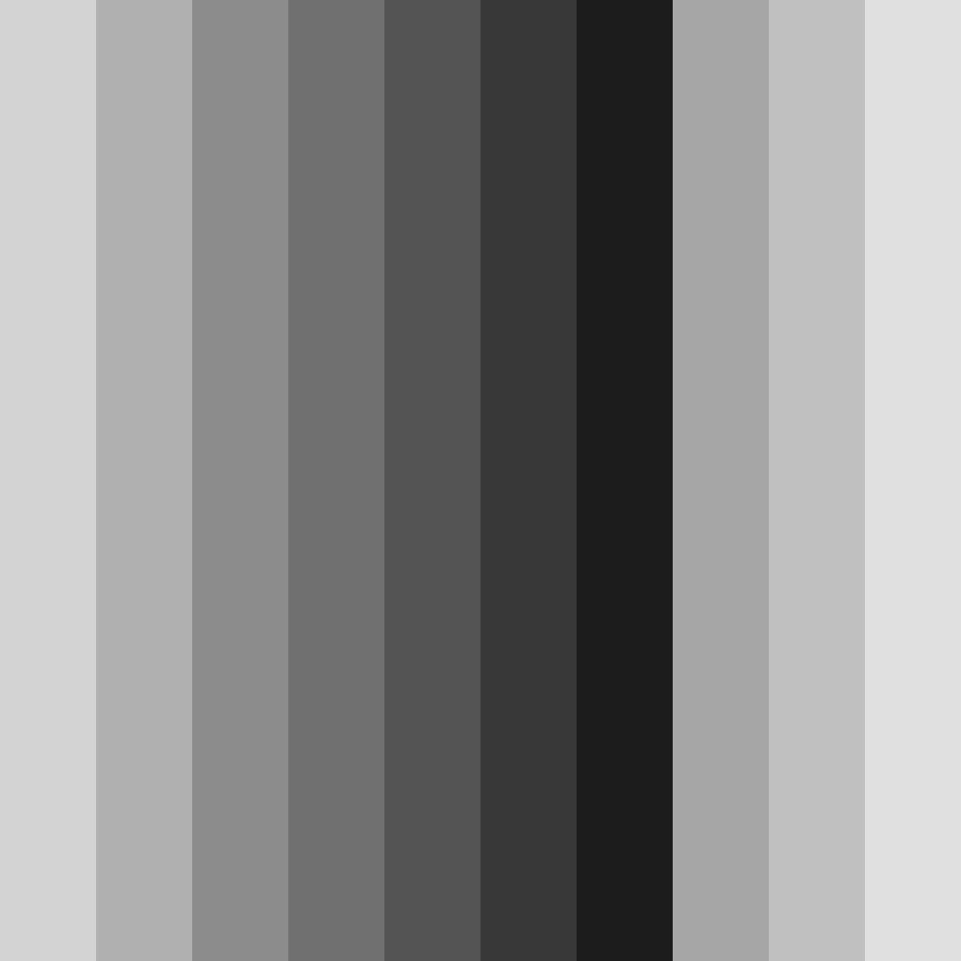 Download shades of gray color palette PNG image (square)