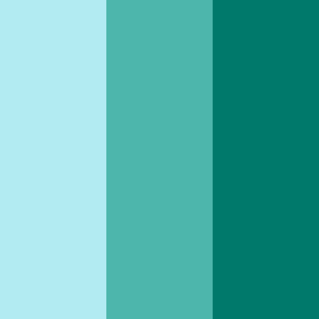 Download tropical serenity color palette PNG image (square)